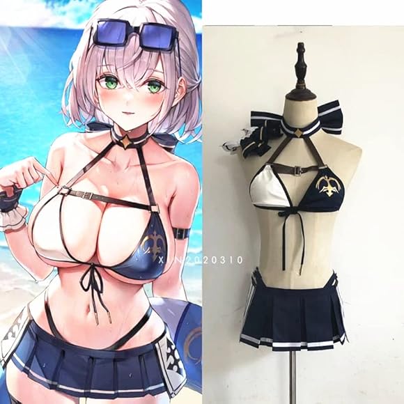 Amazon.co.jp: [XIN XIN] バーチャルYouTuber 白銀ノエル 水着コスプレ